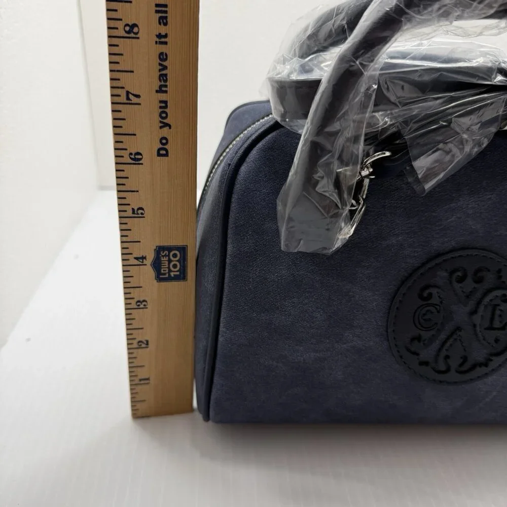 CXL Christian Lacroix Jasper Denim Satchel Top Handle Crossbody Luxury  NWT